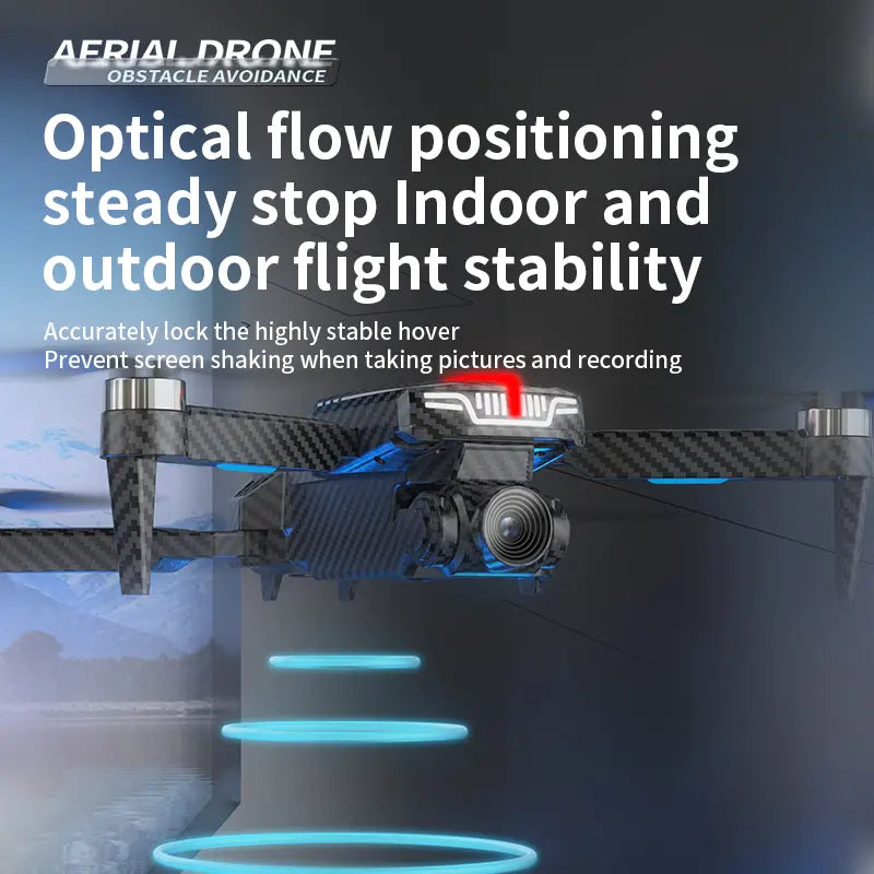 Aerial Drone C13S Pro 2026 – GPS Positioning, 4K UHD EIS Camera, 5G Wifi FPV, Brushless Motors, Optical Flow Hover, Intelligent Obstacle Avoidance, Auto Return, 360° Stunt Roll, Two Batteries